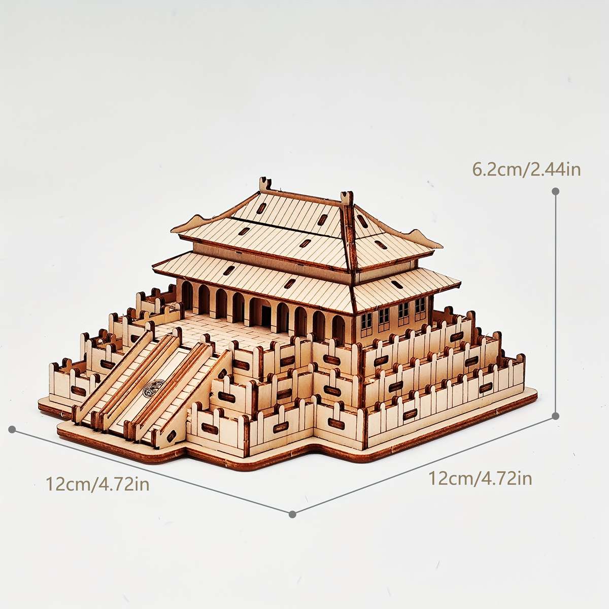 Building Toy Architectural Model Toy Set Items Wooden Palace Model