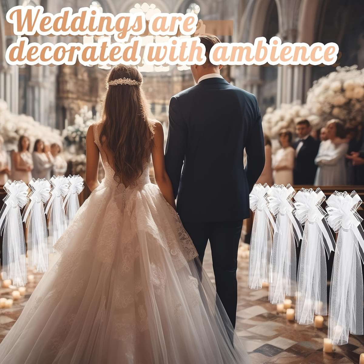Wedding Supplies Color White Tulle & Latte Art