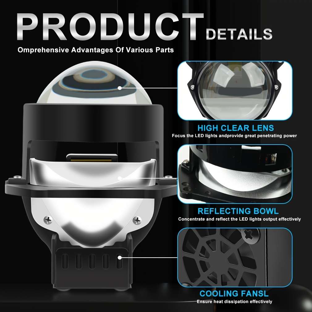 Car Lights Items 2Pcshighlow Beamuniversal