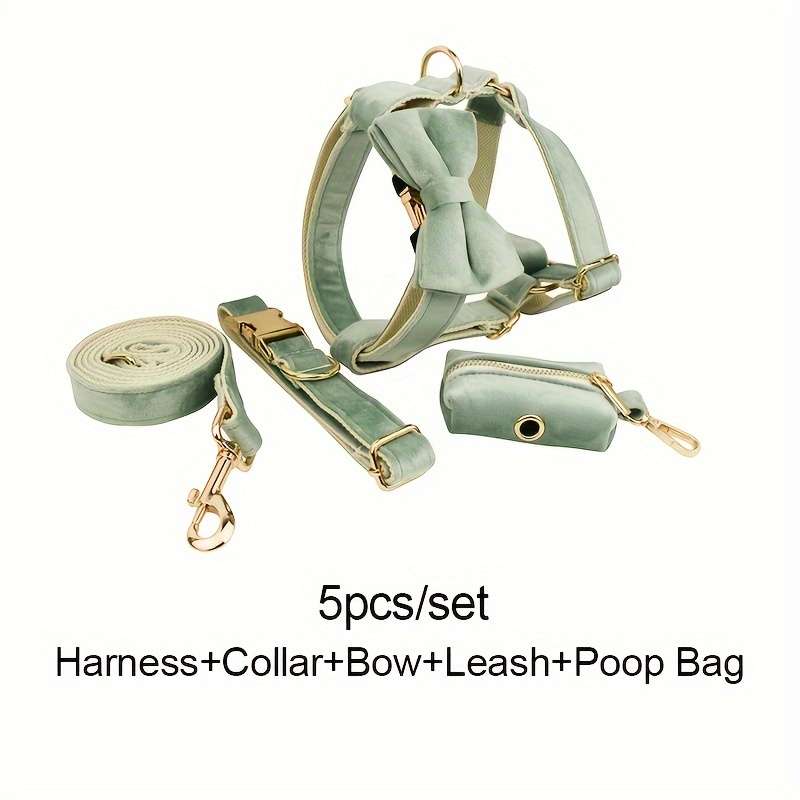 Dog Leash Color Mint Green 5Pcs Size S