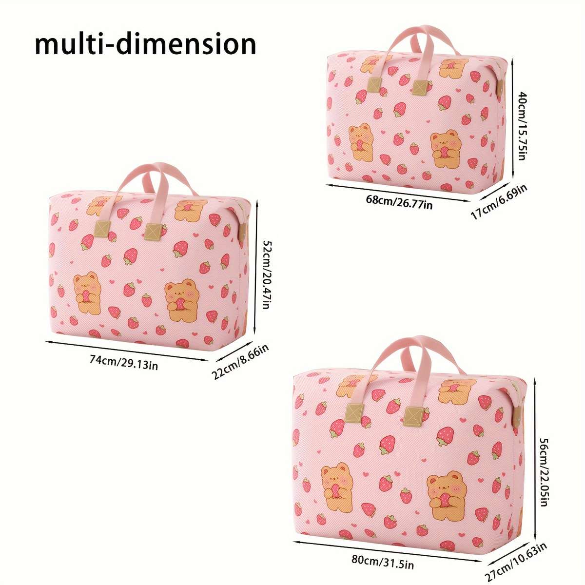 Youfen Large Capacity Pink Bear Organizer Size L