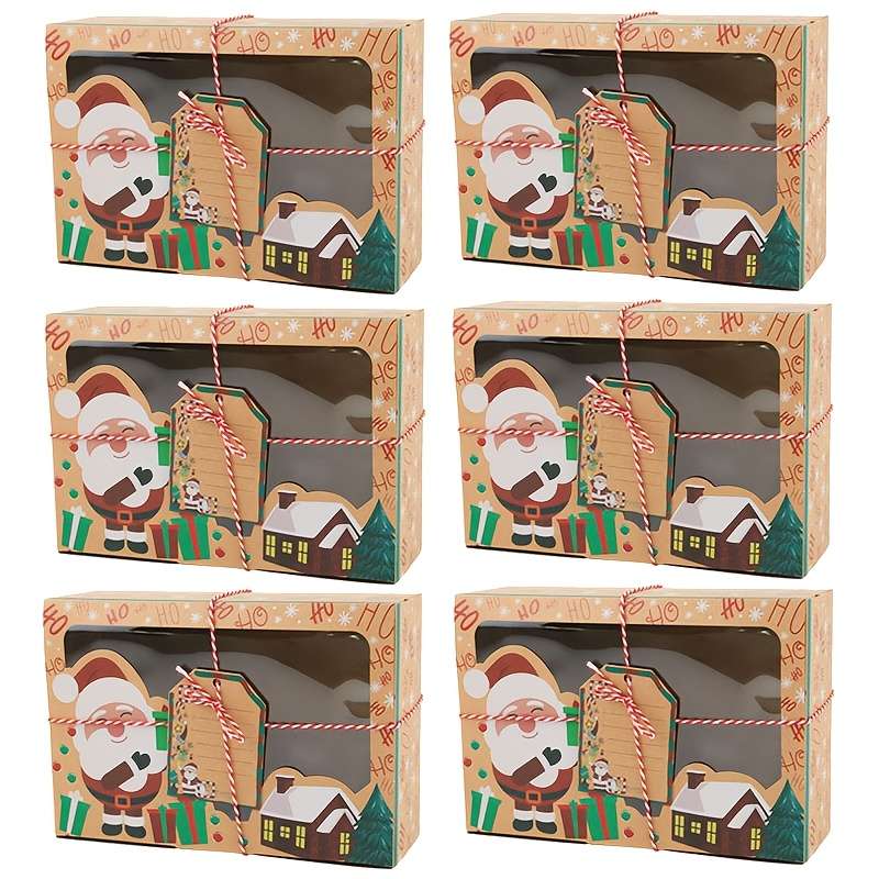 Christmas Gift Boxes Style Santa Claus Quantity 3Pcs