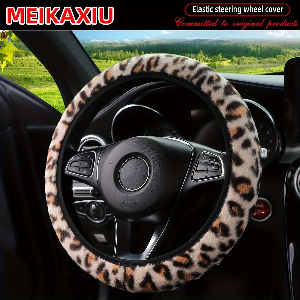 Car Steering Wheel Cover Purple