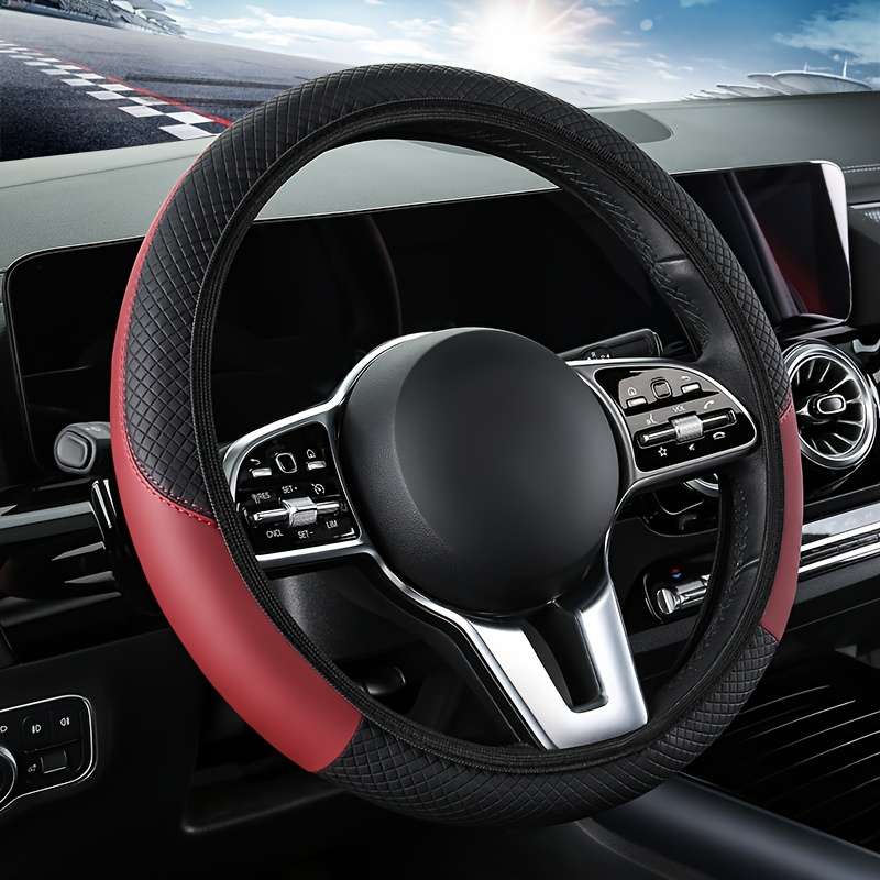 Car Steering Wheel Cover Coffee Color