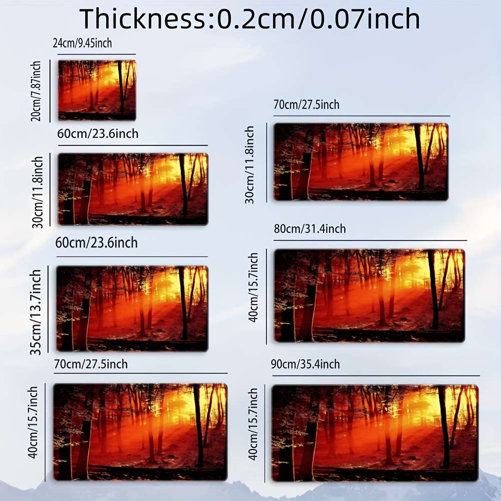 Mouse Pad Size 23.6X11.8Inch