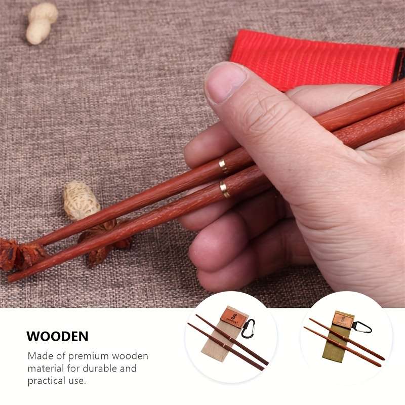 Chopsticks Color Green 1 Pair Stylewith Storage Bag