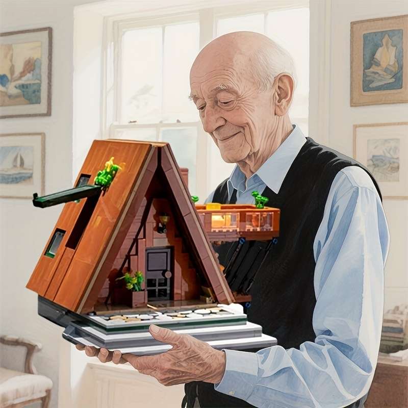 Building Toy Architectural Model Toy Set Style Wooden House