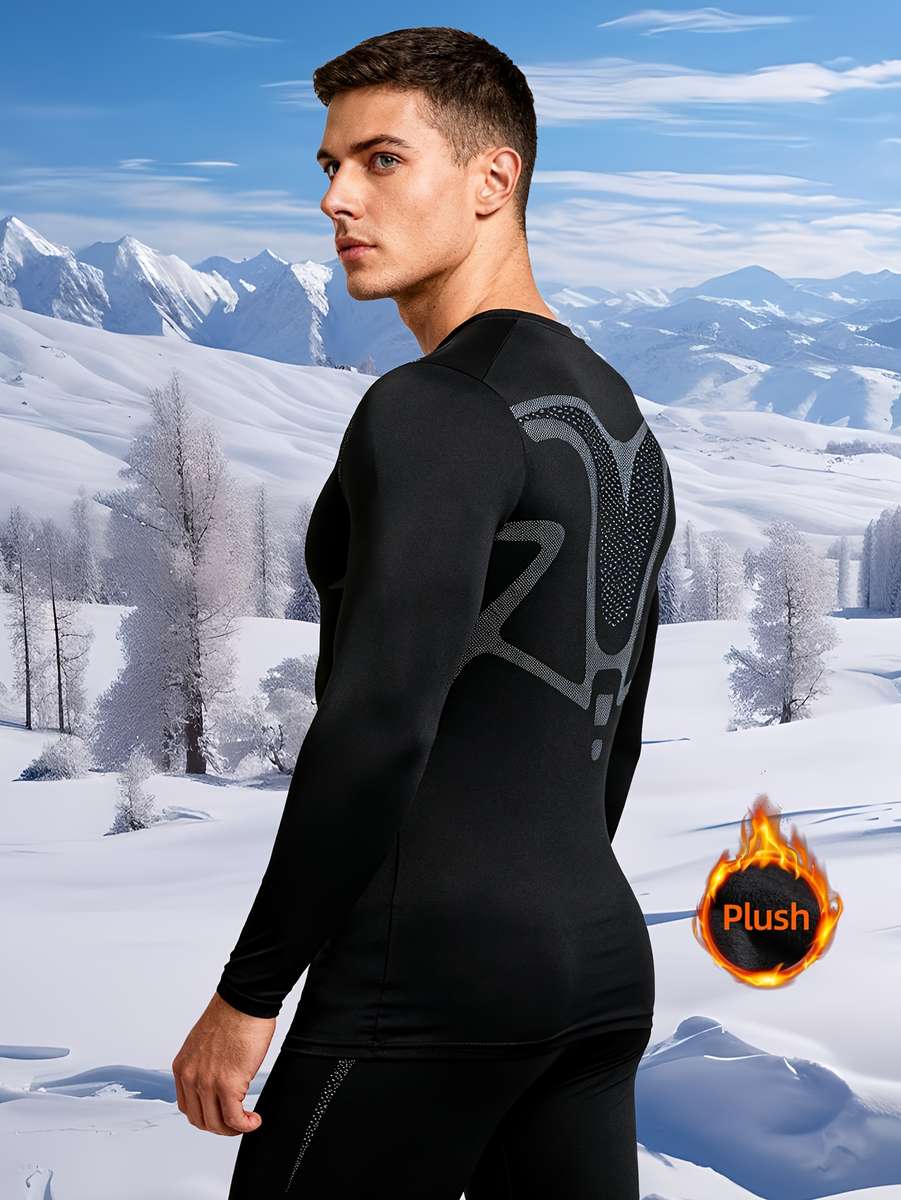 Thermal Underwear Color Black Sizexxl