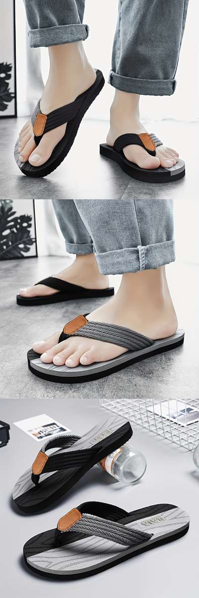 Men Slippers Summer Style Red Size Uk 11