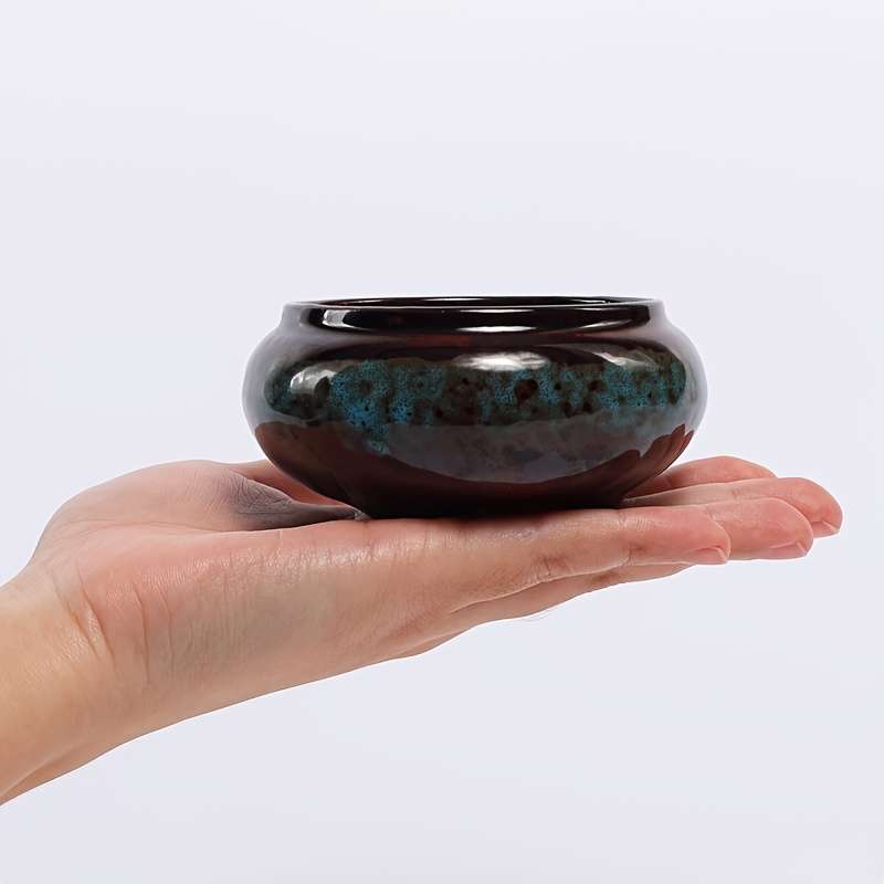 Flowerpot Color 2Pcsyellowredsmall Scale Modelwith Plastic Base
