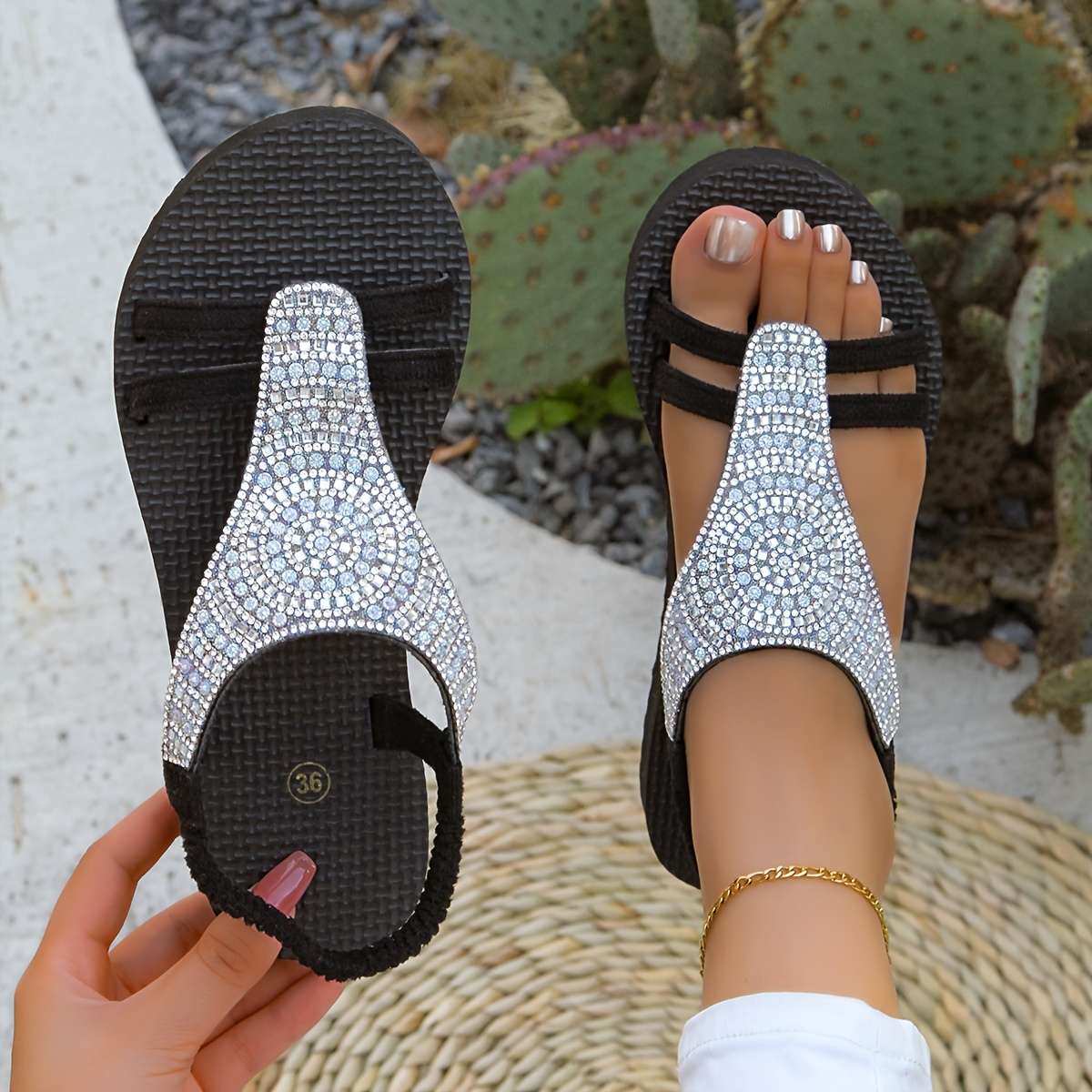 Ladies Summer Flip Flops Black Uk 5