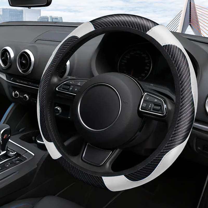 Car Steering Wheel Cover Black