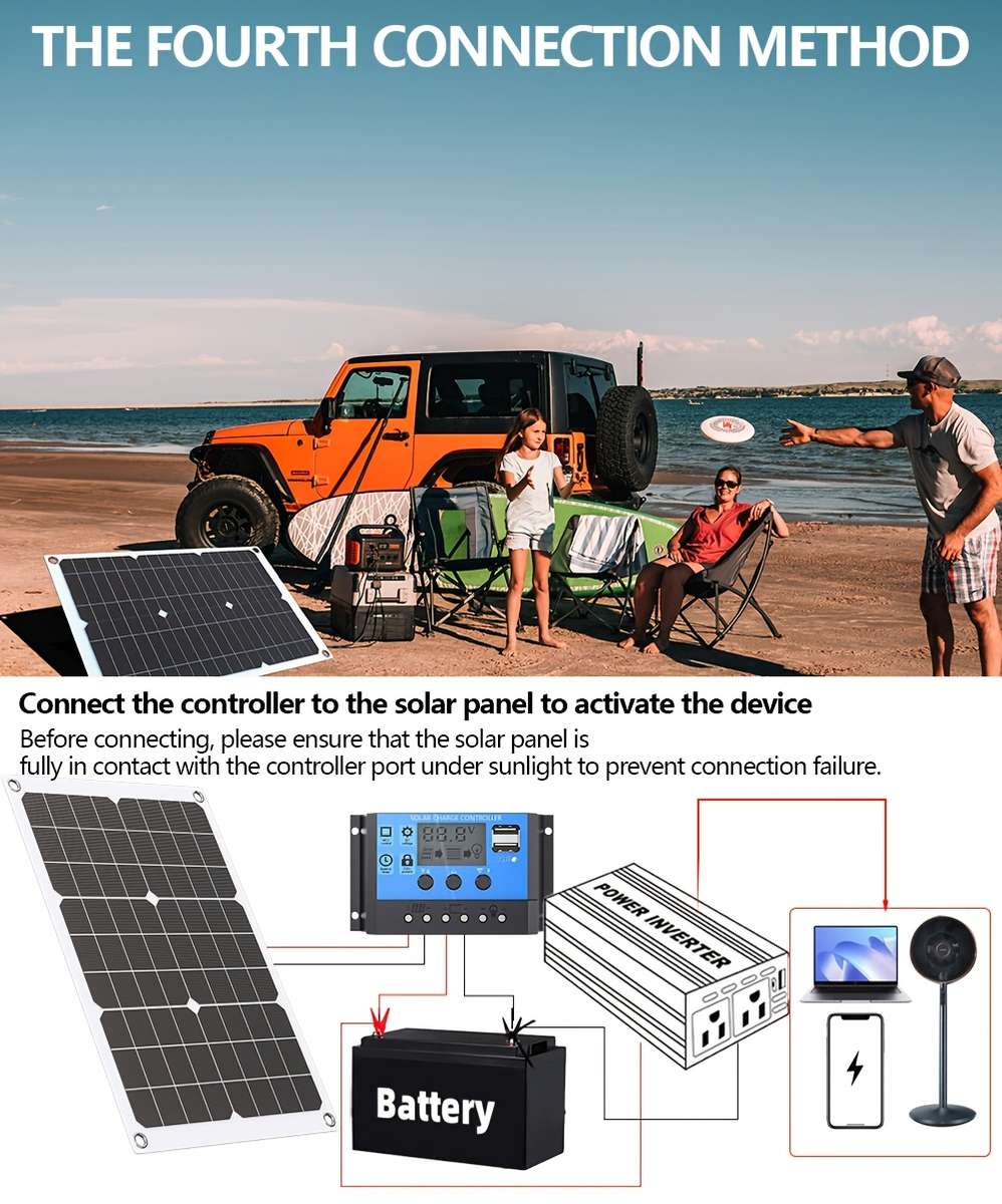 Solar Panel Model Dc 12V To Ac 220V Kit