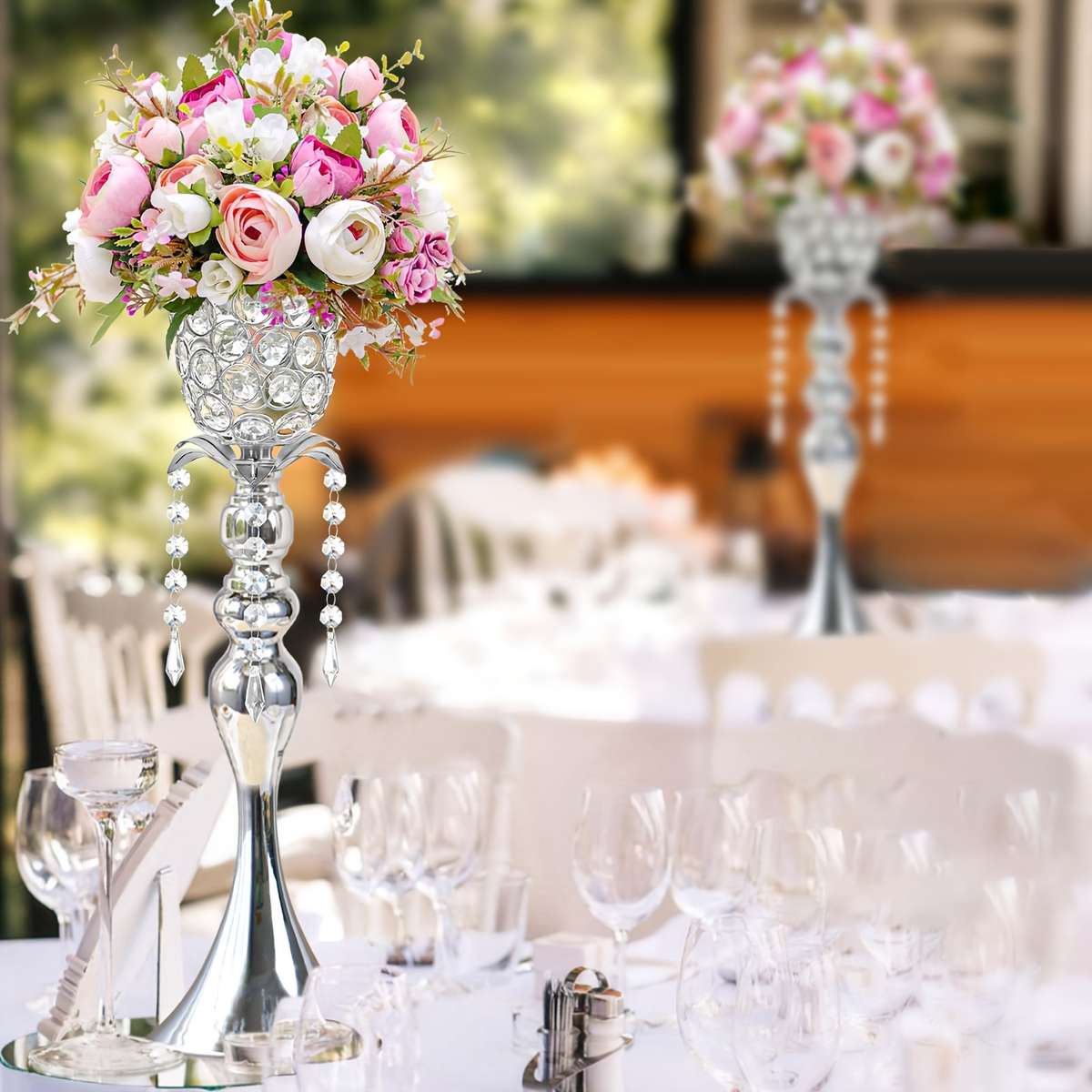 Wedding Supplies Color Silvery Quantity 2Pcs