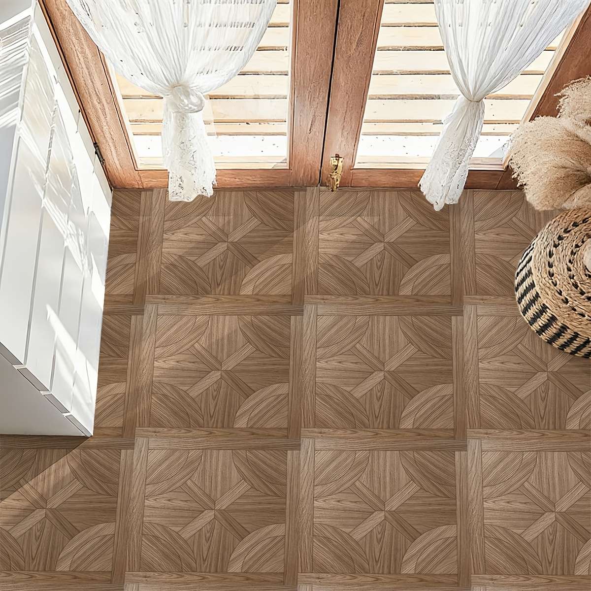 Self Adhesive Floor Stickers 40*120Cm 15.74*47.24Inch 2D Wood Grain