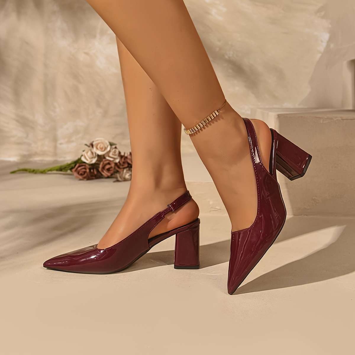 Women S High Heels Color Burgundy Sizeuk 7.5