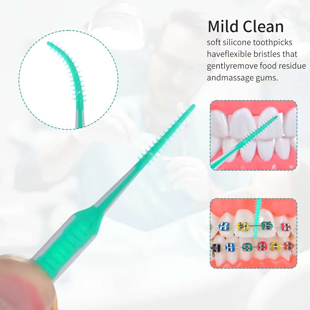 Ergonomic Highefficiency Pack Retractable Nterdental Brushes Wth Deep Cleaning