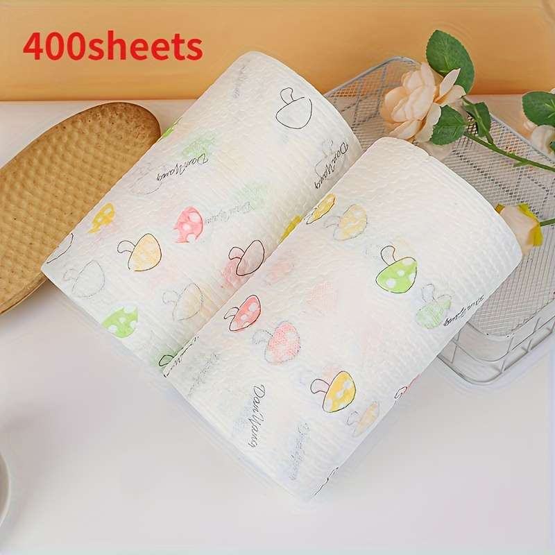 Rag Quantity Huge 1 Roll Of 400 Sheets Random Print