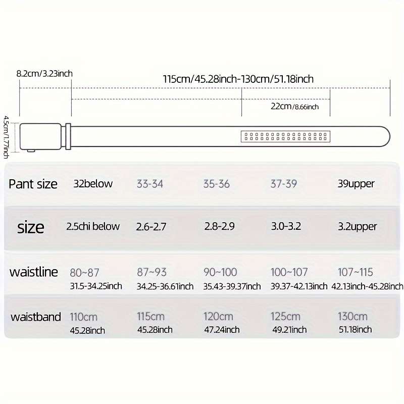Belt Size Height120Cm 47.2Inch