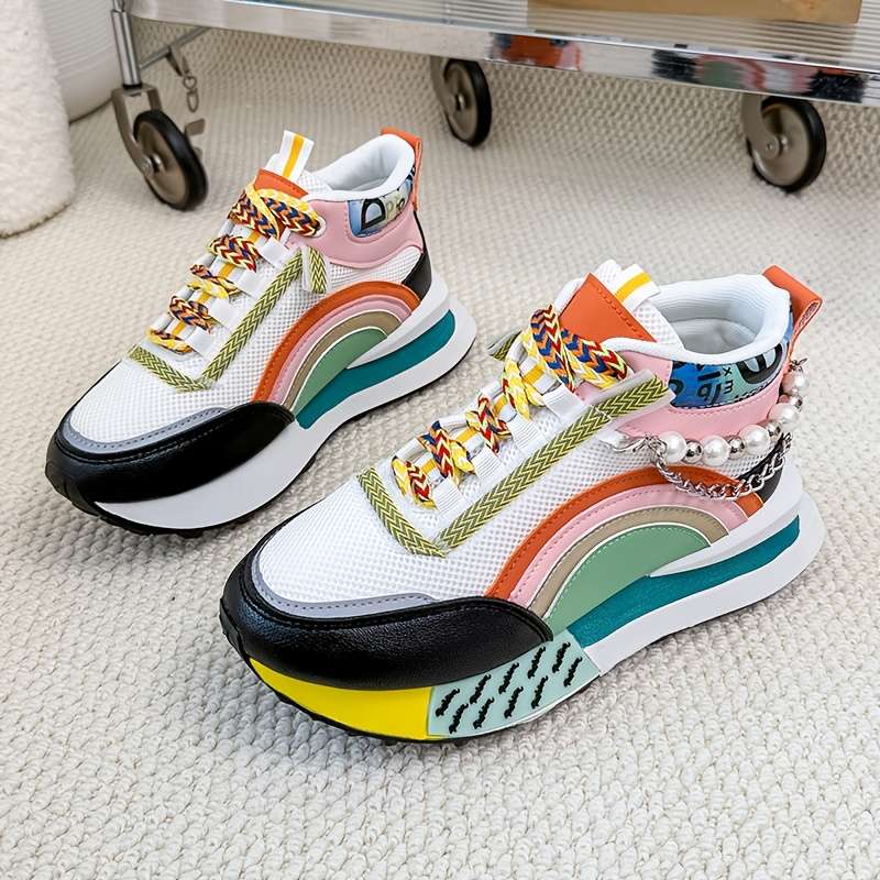 Women S Sneakers Color Black Orange Sizeuk 4.5