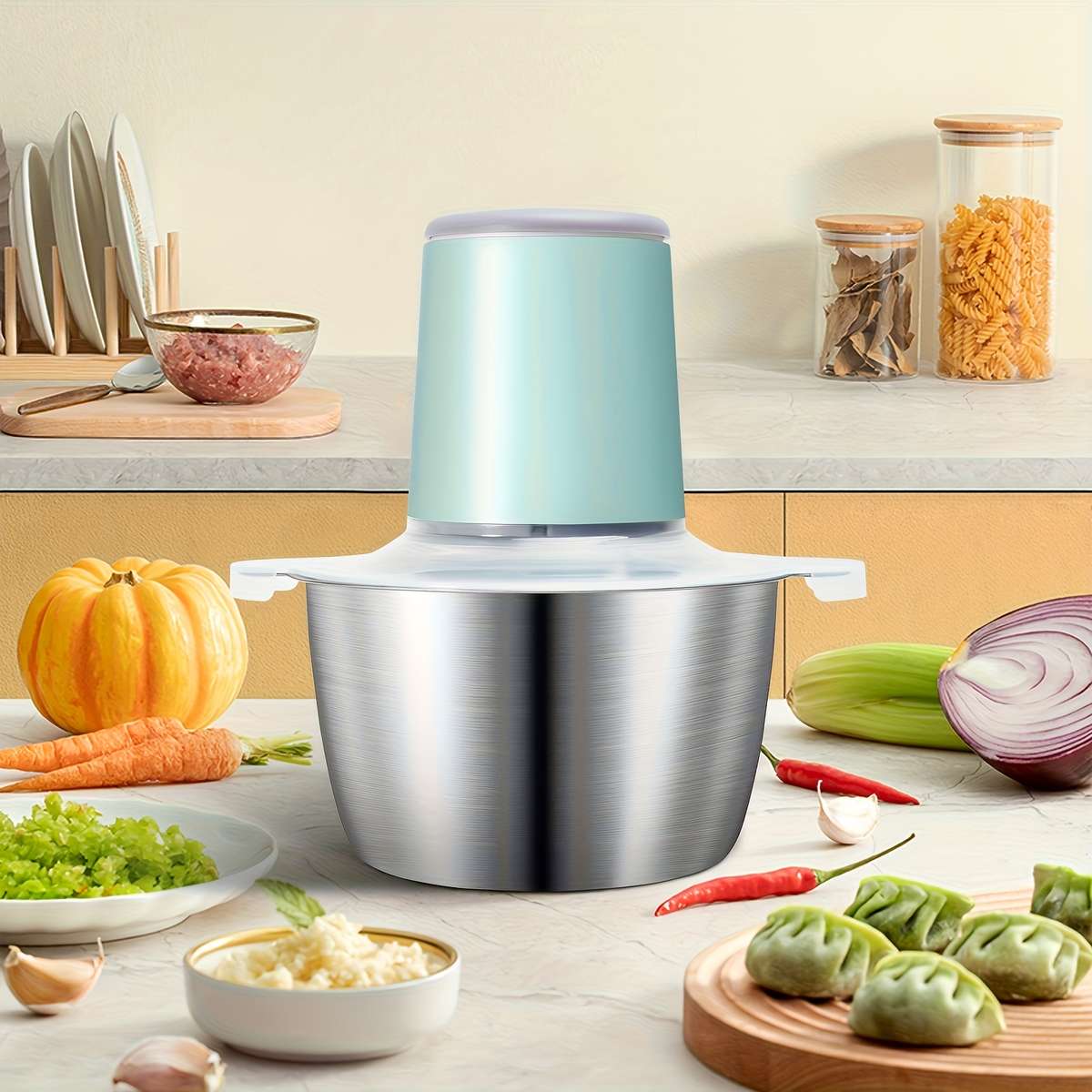 Modern Electric Meat Mincer Grinding Kit Spice Mill Usb