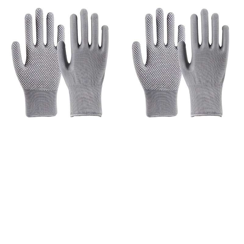 Work Gloves Color Grey 2 Pairs 4Pc Sizeonesize