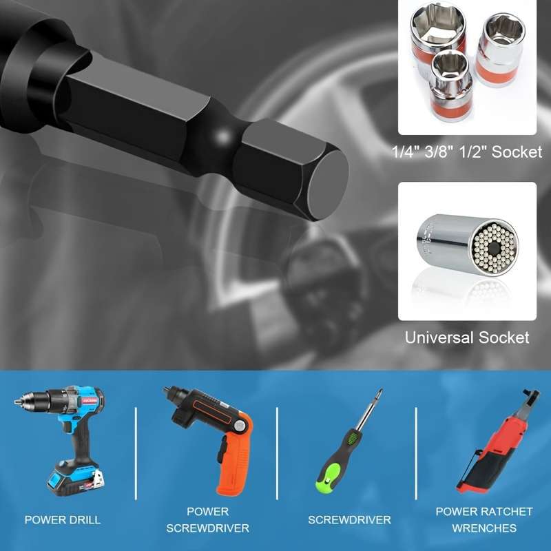 6-Piece Reliable Impact Sleeve Adapter Set