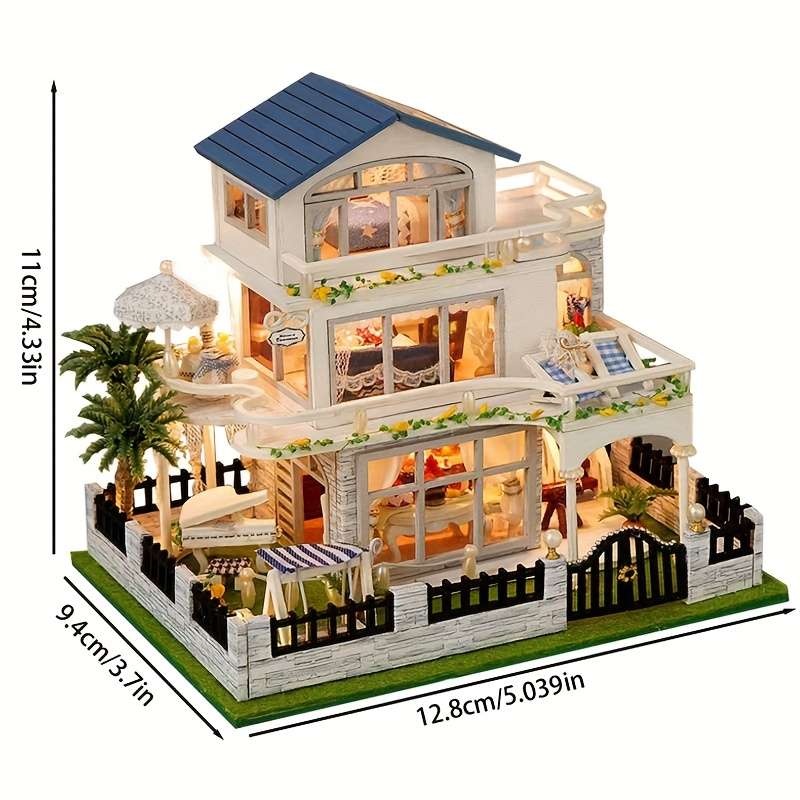 Building Toy Architectural Model Toy Set Model Mini Villa