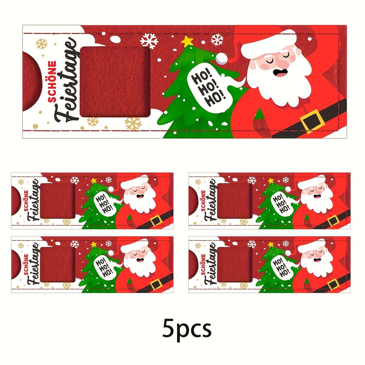 Christmas Gift Boxes Style Red -Ho  Quantity 10Pcs