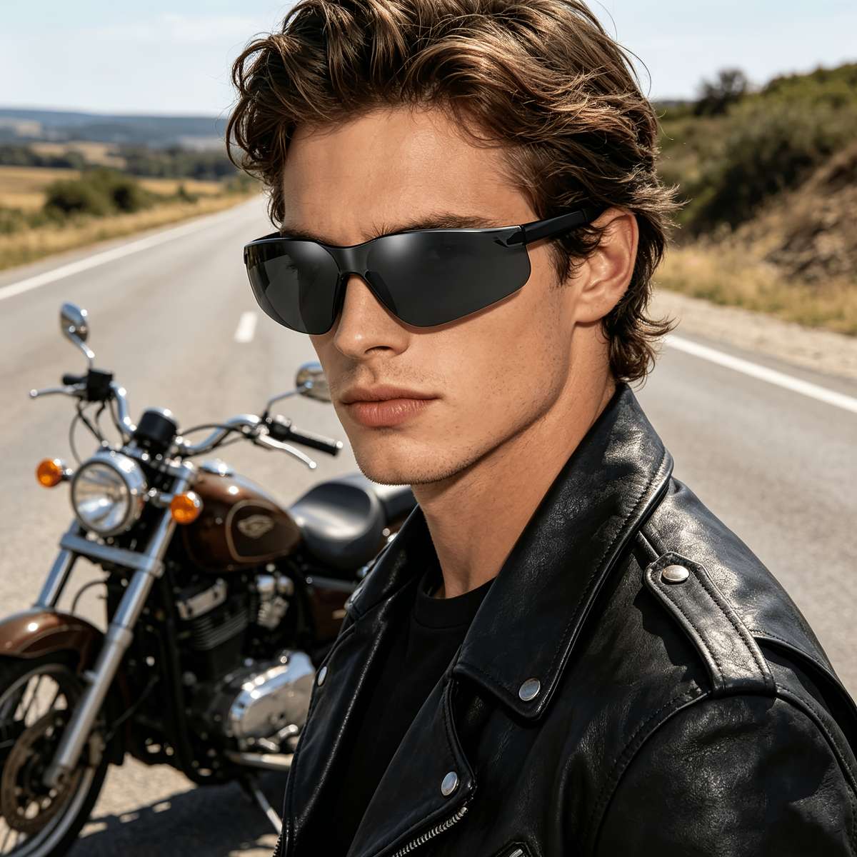 Cycling Glasses Color White