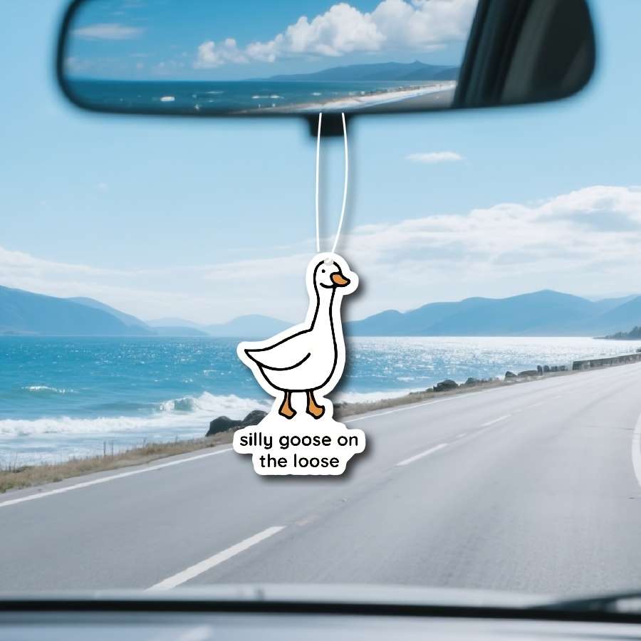 Car Interior Decor  2Pcs Silly Goose