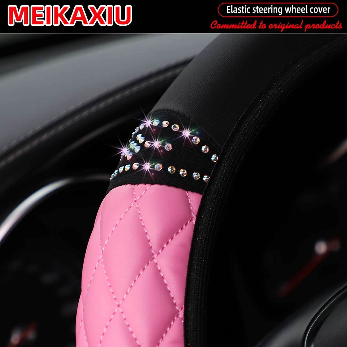 Car Steering Wheel Cover Black