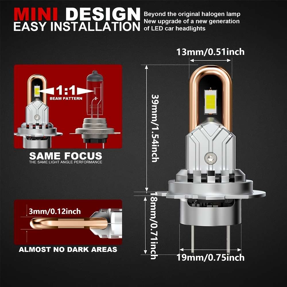 Car Lights Color 2Pcs H7