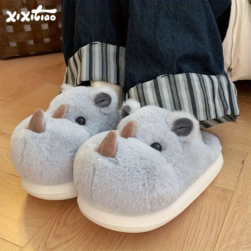 Cotton Slippers Color Grey Blue Sizeuk 3.5-4