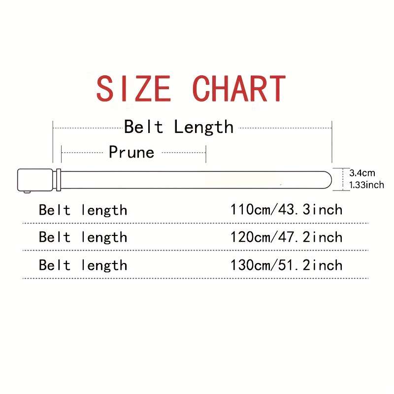 Belt Color Golden Size 120Cm 47.2Inch