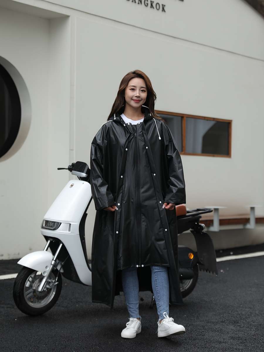 Raincoat White Size Asian L