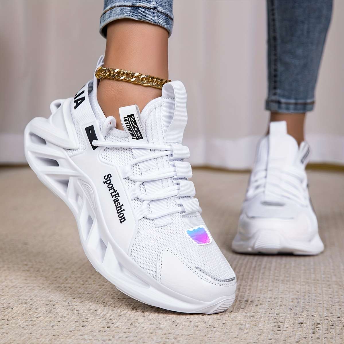 Women S Sneakers Color White Sizeuk 7.5