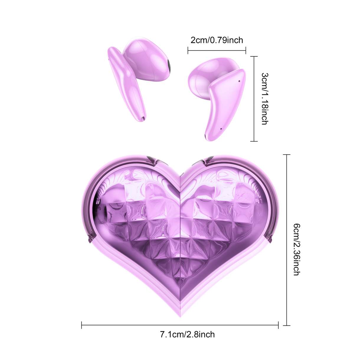 Rechargeable Wireless Earbuds Headphones Headset