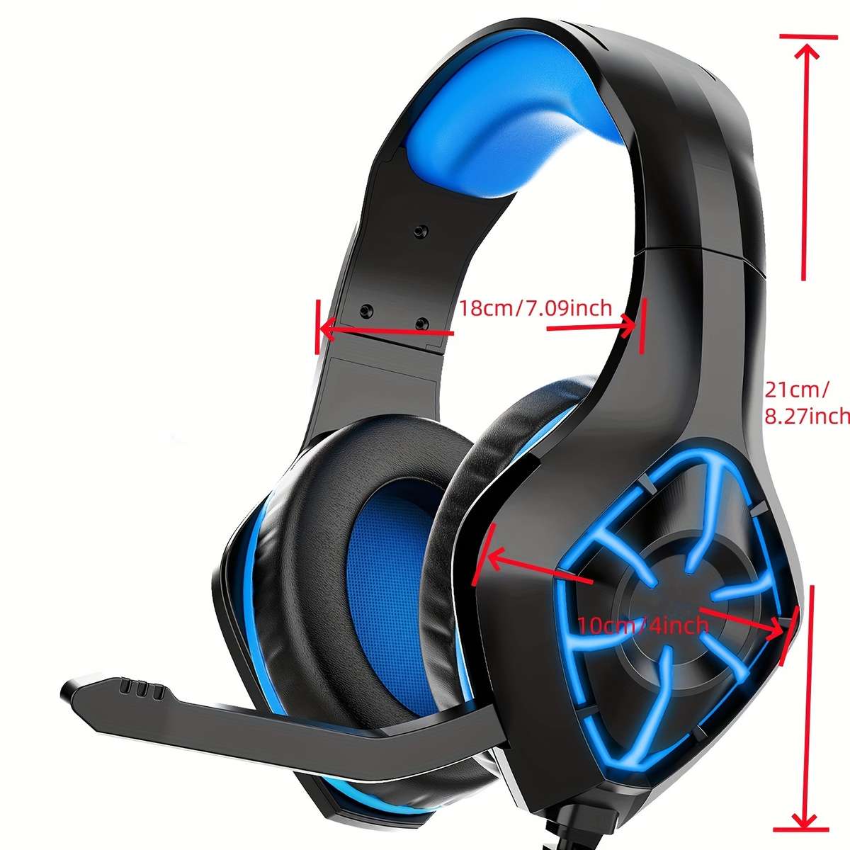 Wired Headphones Blue