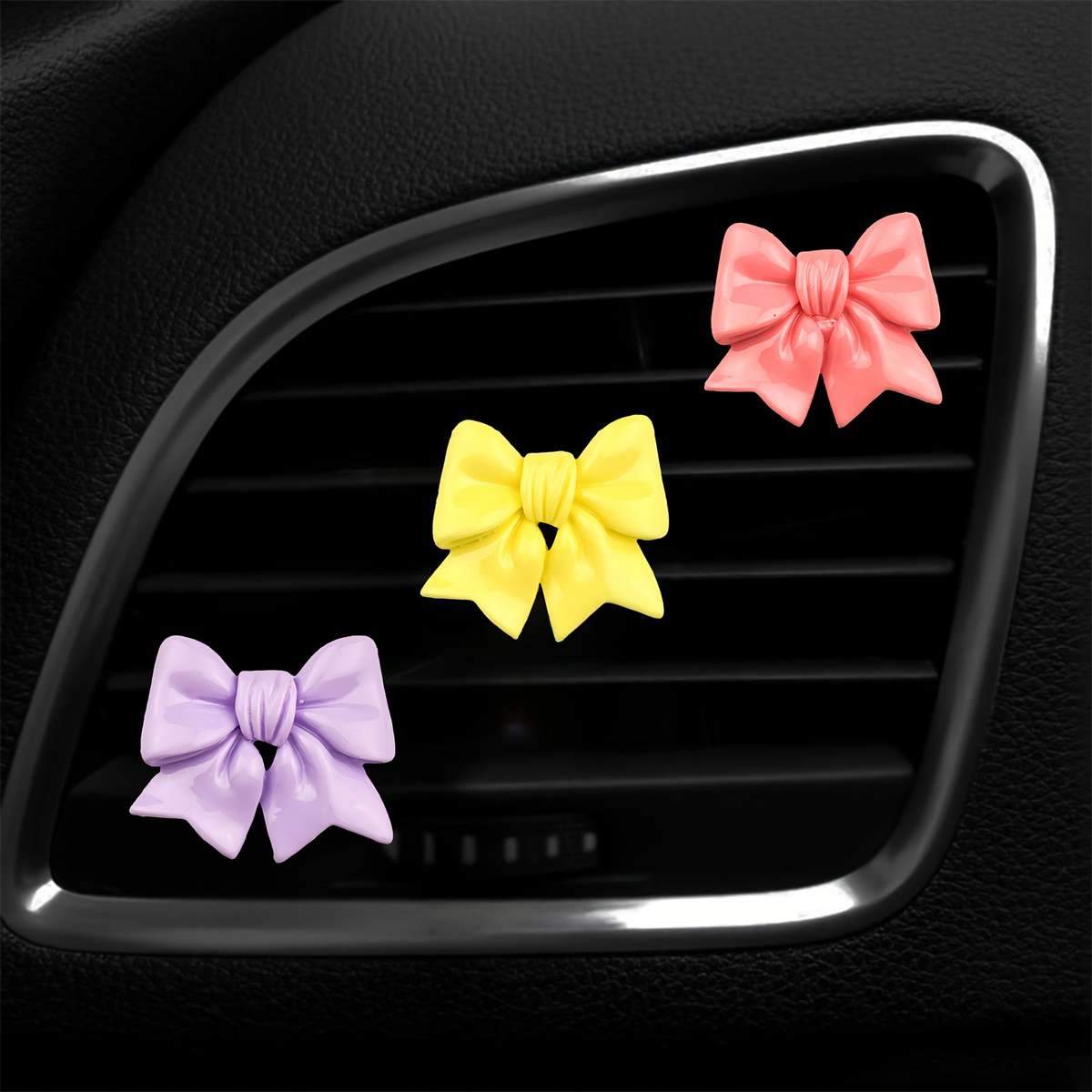 Car Interior Decor Items 3 Pieces Red  Add  Yellow  Add  Purple