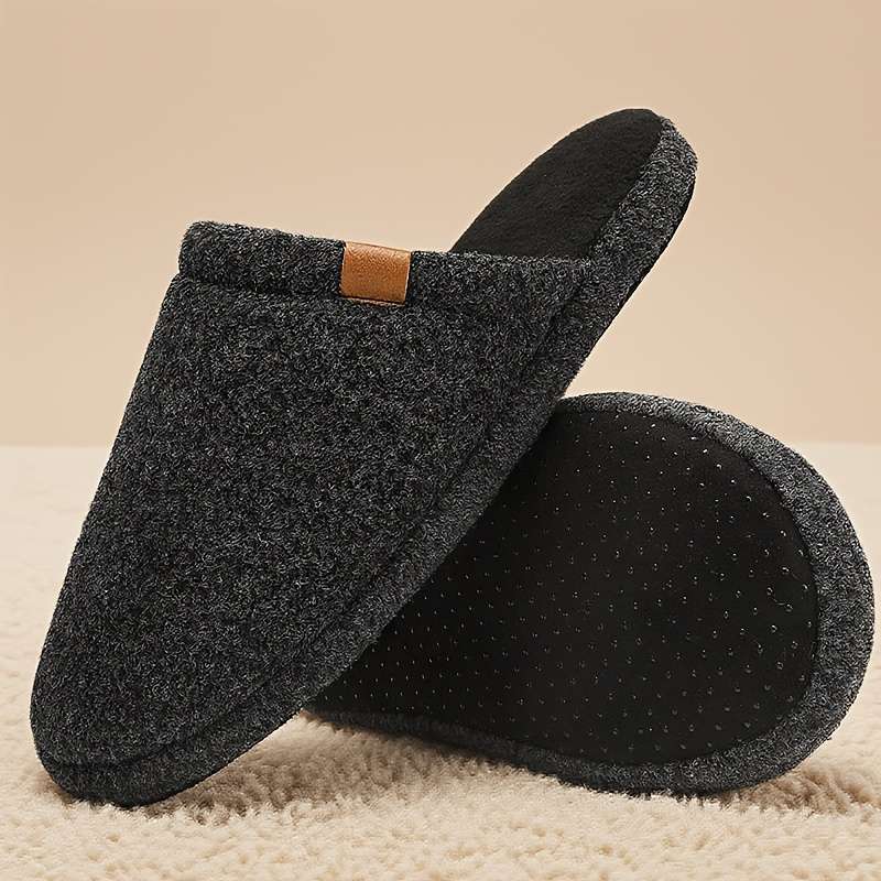 Cotton Slippers Color Black Sizeuk 7.5-8