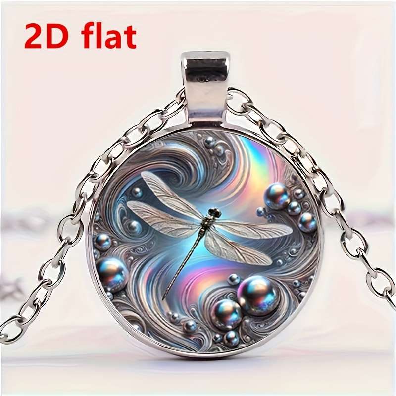 Handcrafted Plated Elegant Dragonfly Pendant