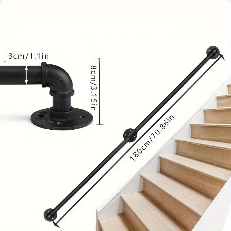 Handrail Color Black Size120Cm47.2In