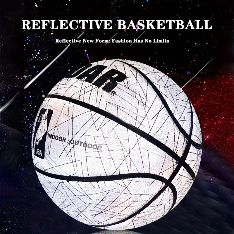 Basketball Model Reflective White Size 7 Ball