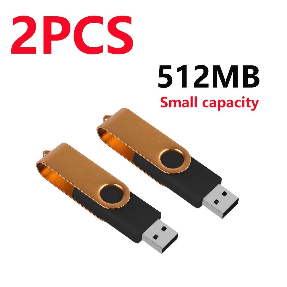 Usb Flash Drive Color Golden Items 512Mb 2Pcs