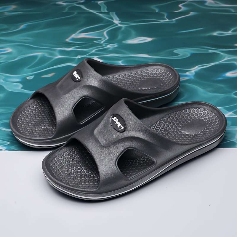 Men Slippers Summer Style Grey Size Uk 7