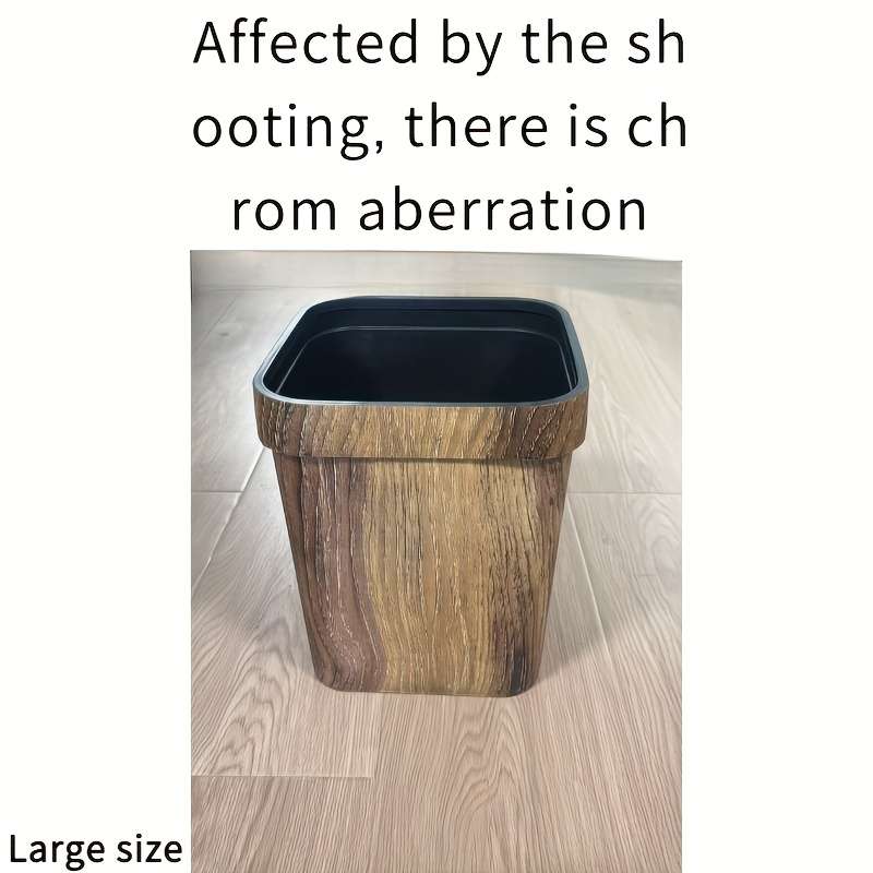 Garbage Can Color Press Ring Wood Grain 7L