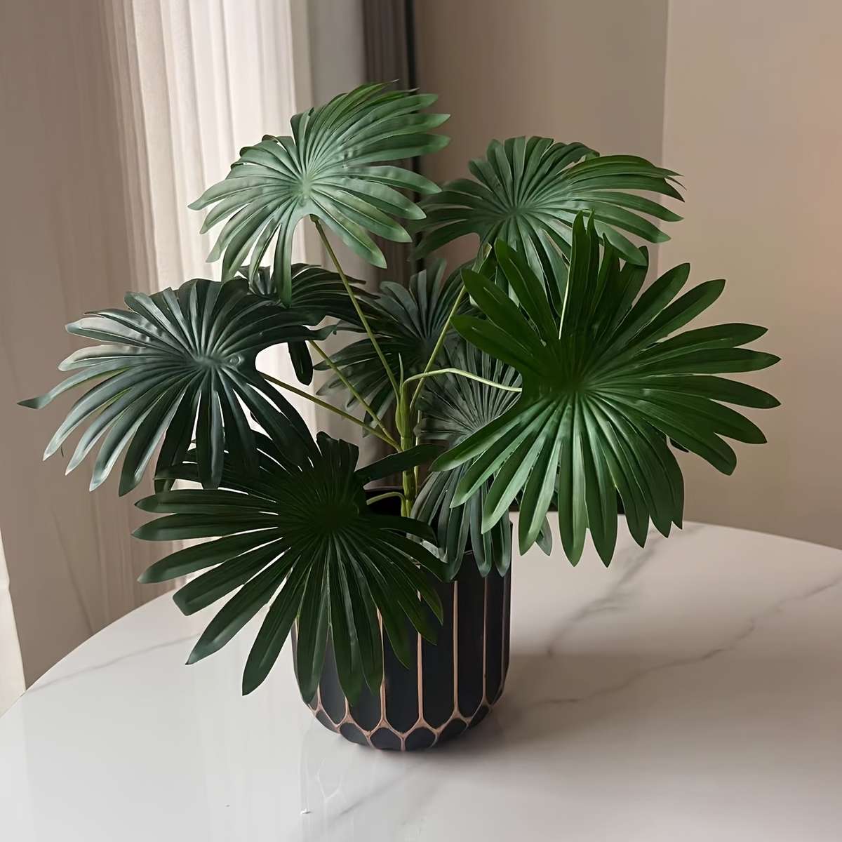 Flowerpot Color Black Brushed Golden Sizecaliber 10.5*Height 9.5Cm