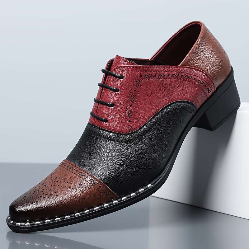 Mens Leather Shoes Color Burgundy Sizeuk 7.5