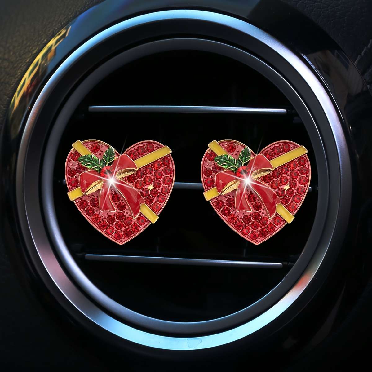 Car Interior Decor Style 2Pc Snowflake